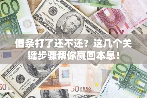 北京借条打了还不还？这几个关键步骤帮你赢回本息！