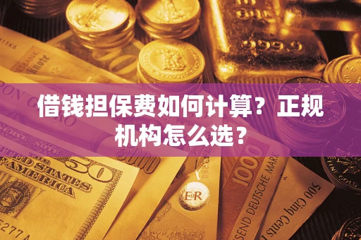 北京借钱担保费如何计算？正规机构怎么选？