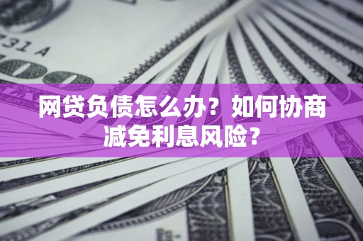 北京网贷负债怎么办？如何协商减免利息风险？