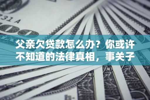 北京父亲欠贷款怎么办？你或许不知道的法律真相，事关子女未来