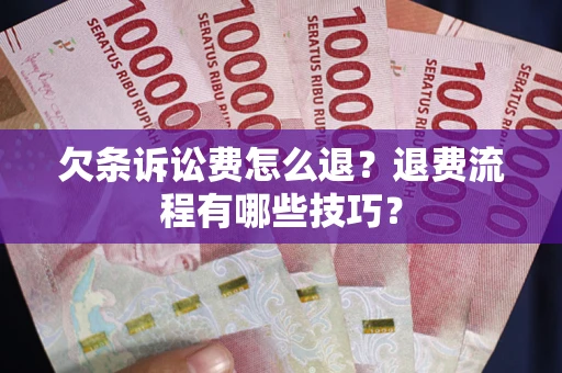 北京欠条诉讼费怎么退？退费流程有哪些技巧？