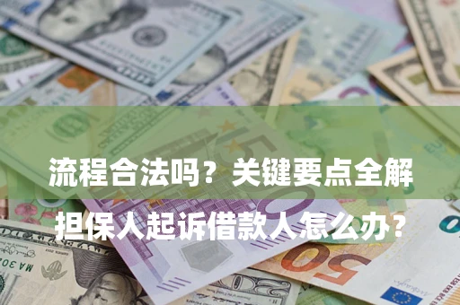 北京

担保人起诉借款人怎么办？流程合法吗？关键要点全解析