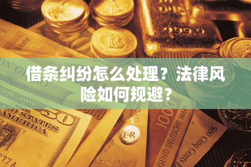北京借条纠纷怎么处理？法律风险如何规避？